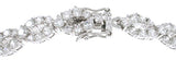 925 sterling silver platinum finish fashion tennis bracelet