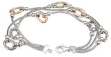925 sterling silver rhodium finish link bracelet