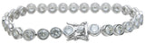 925 sterling silver tiffany style bracelet 18 5 ct