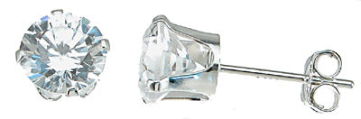 925 sterling silver cz brilliant stud earrings 1 5 ct