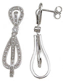 925 sterling silver antique style earrings 0 5 ct