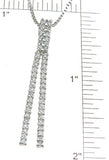 925 sterling silver rhodium finish cz fashion necklace 1 2 ct