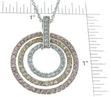 925 sterling silver rhodium finish cz tiffany style necklace 1 5 ct
