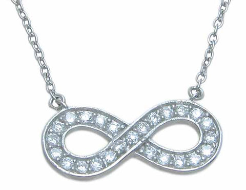 925 sterling silver infinity necklace