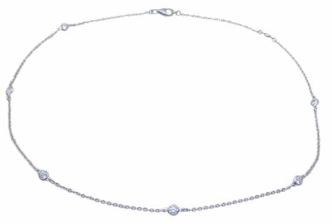 925 sterling silver necklace 0 8 ct