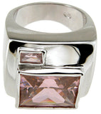 925 sterling silver rhodium finish fashion bezel anniversary ring