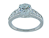 1 25ct brilliant 925 silver sterling couture engagement ring