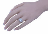 2ct double prong 925 silver sterling couture engagement ring