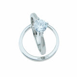 925 sterling silver wedding set prong 1ct