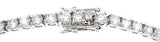 925 sterling silver platinum finish brilliant tennis bracelet 4 ct
