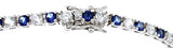 925 sterling silver platinum finish brilliant tennis bracelet cubic zirconium 4 ct