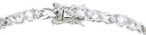 925 sterling silver platinum finish fashion bracelet 3 5 ct