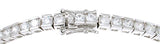 925 sterling silver platinum finish brilliant fashion tennis bracelet