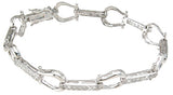 925 sterling silver rhodium finish cz fashion tennis pave bracelet