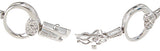 925 sterling silver rhodium finish cz fashion pave bracelet