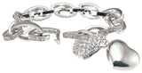 925 sterling silver rhodium finish cz locket bracelet