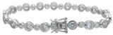 925 sterling silver tiffany style bracelet 14 5 ct