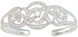 925 sterling silver rhodium finish antique style cuff bangle 11 2 ct ct