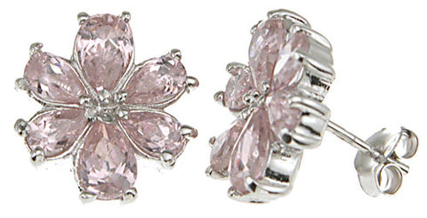 925 sterling silver fashion prong earrings 1 5 ct
