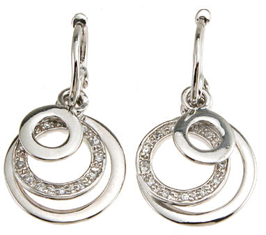 925 sterling silver drop fashion earrings 1 2 ct