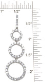 925 sterling silver tiffany style earrings 1 1 2 ct