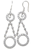 925 sterling silver tiffany style earrings 2 ct
