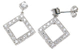 925 sterling silver brilliant cutfashion earrings 1 2 ct