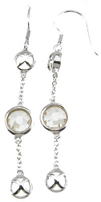 925 sterling silver brilliant antique style earrings 2 ct