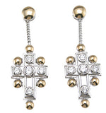 925 sterling silver antique style earrings 3 4 ct