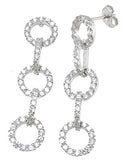 925 sterling silver tiffany style earrings 1 ct