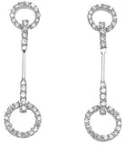 925 sterling silver tiffany style pave earrings 1 2 ct