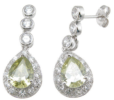 925 sterling silver fashion earrings 3 ct