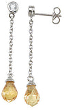 925 sterling silver fashion earrings 2 5 ct