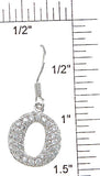 925 sterling silver rhodium finish cz pave earrings