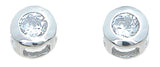 925 sterling silver fashion bezel earrings 0 75 ct