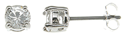 925 sterling silver fashion stud earrings 0 75 ct