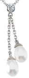 925 sterling silver rhodium finish cz brilliant fashion necklace 1 4 ct