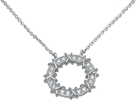 925 sterling silver fashion necklace 0 5 ct pave