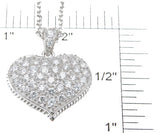 925 sterling silver rhodium finish brilliant tiffany style pendant