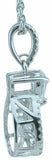 925 sterling silver antique style pendant 1 3 4 ct
