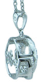 925 sterling silver antique style dancing pendant 1 5 ct