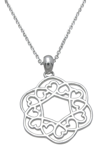 925 sterling silver fashion heart pendant