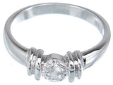 925 sterling silver platinum finish brilliant fashion ring alique 0 25 ct