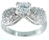 925 sterling silver platinum finish brilliant pave wedding ring