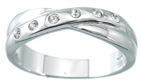 925 sterling silver platinum finish fashion three stone ring