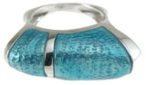 925 sterling silver rhodium finish enamel fashion anniversary ring fashion 10mm