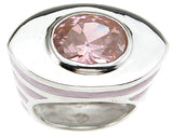 925 sterling silver rhodium finish enamel fashion anniversary ring fashion 3 ct