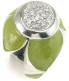 925 sterling silver rhodium finish brilliant pave anniversary ring