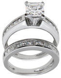 925 sterling silver rhodium finish cz princess solitaire engagement ring
