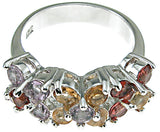 925 sterling silver rhodium finish cocktail brilliant fashion ring